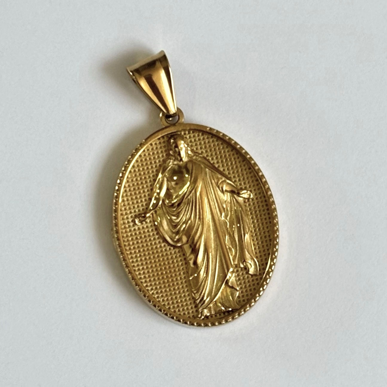 Combo Dije Jesús Resucitado + Cadena Cubana