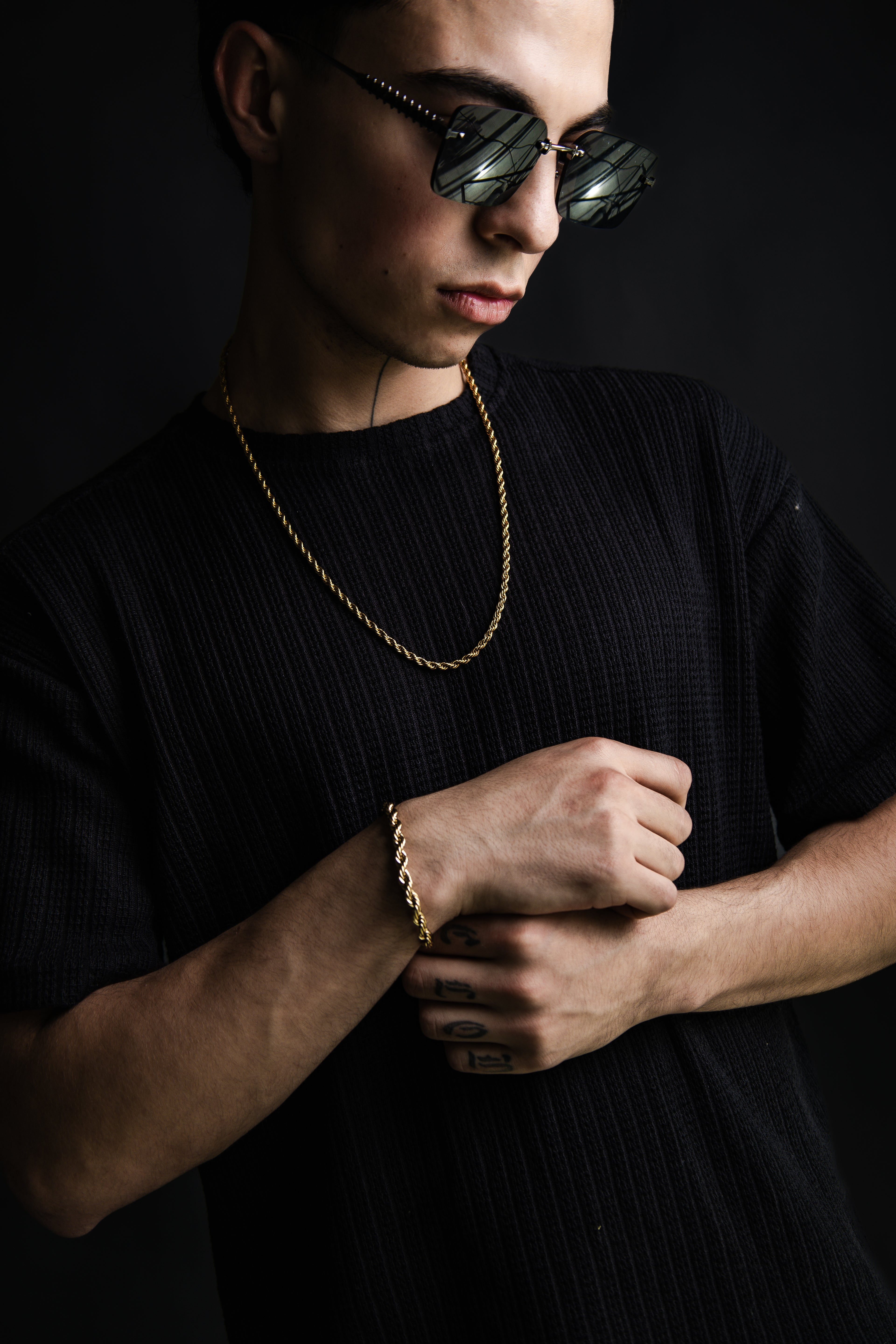 Combo Cadena Mas Pulsera Lazo