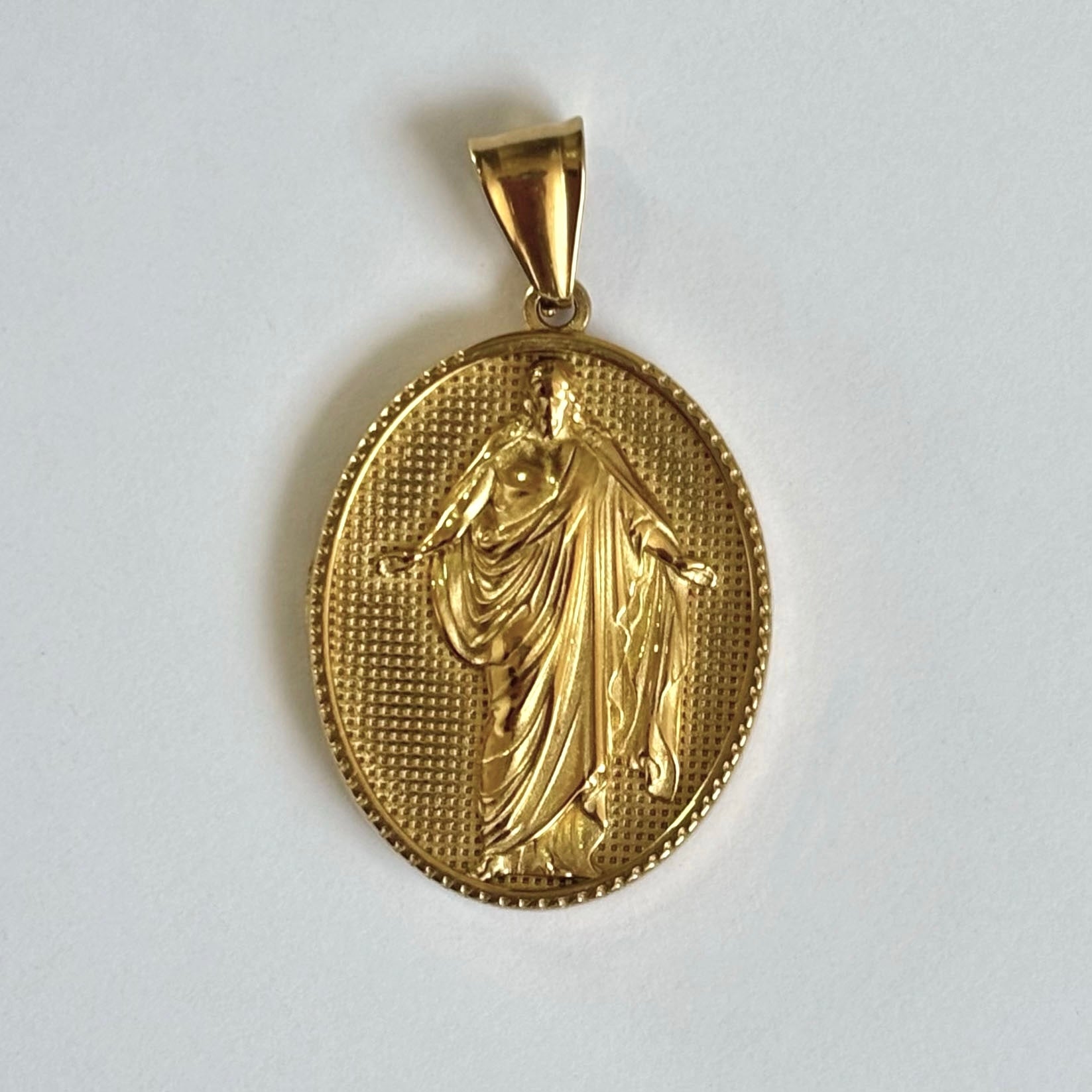 Combo Dije Jesús Resucitado + Cadena Cubana